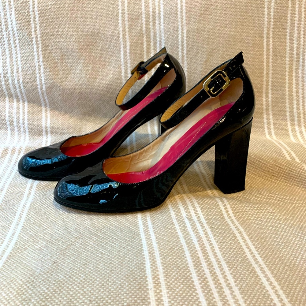 Vintage Kate Spade patent leather heels with ankle strap size 8